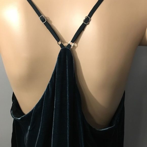 NWT $298 BCBGMAXAZRIA | Elana | Velvet Dress | Lined | in Midnight Teal - Picture 6 of 15